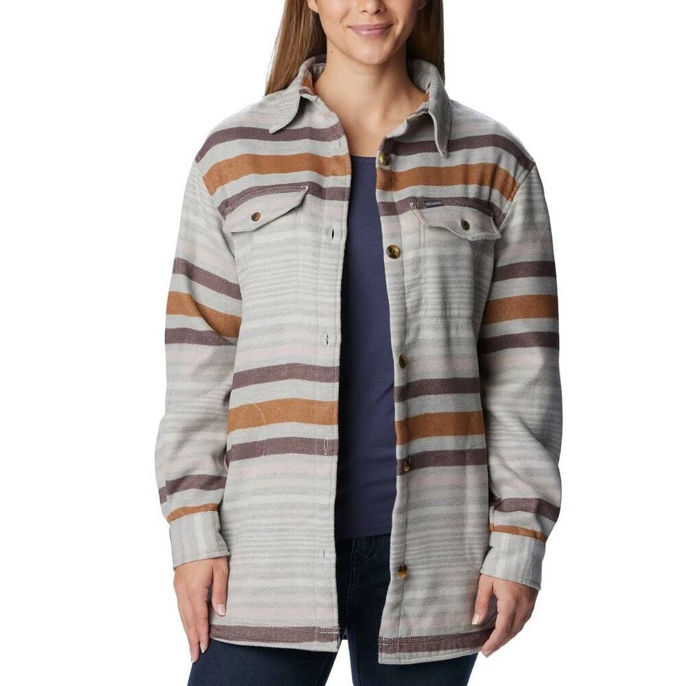Columbia Women's Calico Basin™ Shirt Jacket shacket casual urban stripe pattern